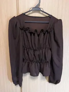 スクエアシャーリングトップス