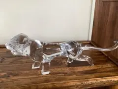 クリスタルガラス　ドーム　豹系　置物　60cm5.5kg 特大　美品 クリスタルガラス ドーム 豹系 置物 60cm5.5kg 特大 美品 - メルカリ