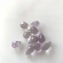 天然石　アメジスト　ドロップ　10個