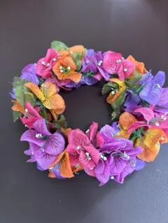 フラダンス用カラフル花冠 約30cm レイポウ