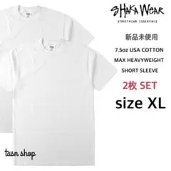 【シャカウェア】新品 マックスヘビーウェイト 無地 Tシャツ 白 XL 2枚