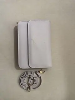 スマホショルダーバッグ ライトグレー