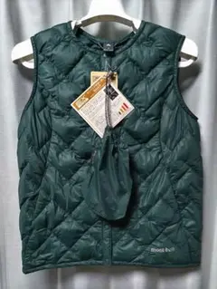 新品　モンベル　スペリオ ダウンベスト ダークグリーン　EXダウン
