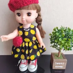 メルちゃん　ソランちゃん服　ノースリーブワンピ