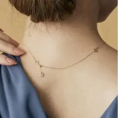 agate ネックレス K10YG アジャスター チェーン 10cm 未使用品