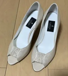LANVIN COLLECTION⭐︎オープントゥパンプス24.5cm