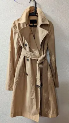 icb ベージュ トレンチコート ウエストベルト付き