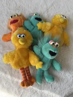 セサミストリート ぬいぐるみ 5体セット ビッグバード ゾーイ ロジータ