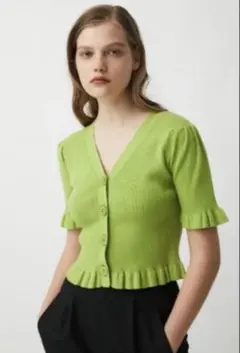 MOUSSY PUFF SLEEVE CROPPED 半袖 カーディガンのサムネイル