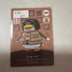 傷あり　どうぶつの森　amiiboカード　ショーイ