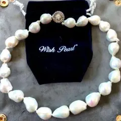 新品　Wish Pearl　大粒バロックパールネックレス