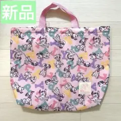 【新品】101匹わんちゃん レッスンバッグ 総柄 アルファベット 入園 入学