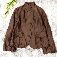 GIANNI LO GIUDICE ジャケット 36 茶 モード ドローコード