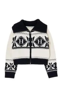 Herlipto H Nordic Knit Zip Jacketのサムネイル