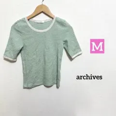 archives ストライプ 半袖Tシャツ Mサイズのサムネイル