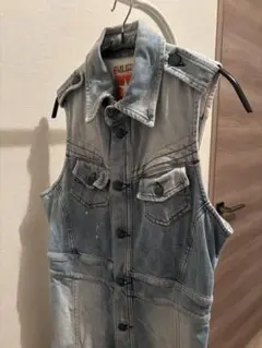 diesel デニムベストワンピース ノースリーブ