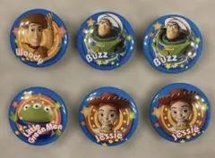 【劣化サビあり】トイストーリー　缶バッジ 6個セット