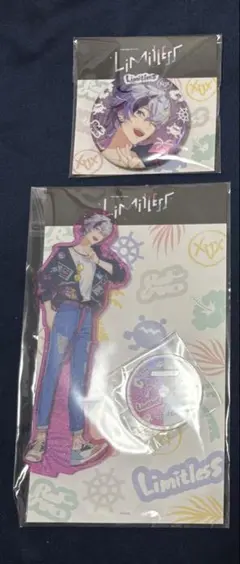 にじさんじ ろふまお 不破湊 アクリルスタンド 缶バッジ