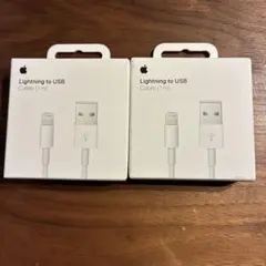 Apple Lightning to USBケーブル 1m 純正　2個セット