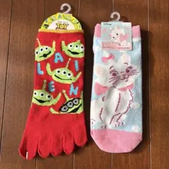 Disney レディースソックス リトルグリーンメン マリーちゃん 2足セット