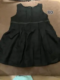 黒のノースリーブワンピース 80 フォーマル