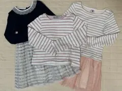 プチバトーPETIT BATEAU3点セット6ans,8ans
