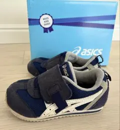 asics キッズスニーカー ネイビー/ホワイト