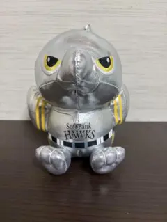 当選品】ホークス タカぬい メタリックシルバー 小 - メルカリ
