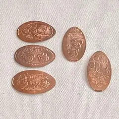 ディズニーリゾート スーベニアメダル 5個セット