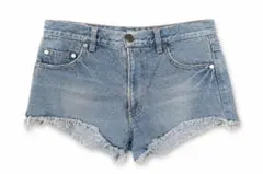 デニム ショートパンツ カットオフ