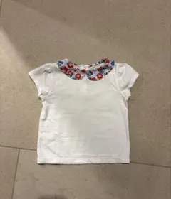 jacadi 3A 半袖シャツ フラワー柄襟
