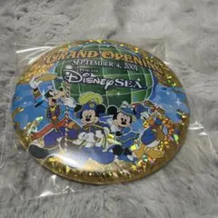 東京ディズニーシー グランドオープン 缶バッジ 2001のサムネイル