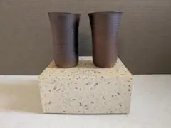 陶器・ビアタンブラー　 ペアセット