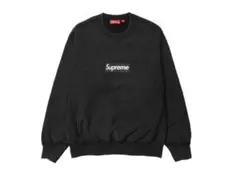 Supreme Washed Box Logo Crewneck Black