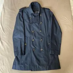 バーバリーブラックレーベル　トレンチコート　Mサイズ・ネイビー