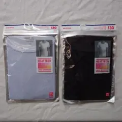 UNIQLO HEATTECH 半袖Tシャツ 130サイズ 2色セット
