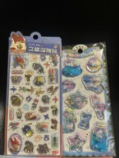 【感謝セール】ズートピア2 3Dシール/ウォーターシール海外限定2点海外正規品