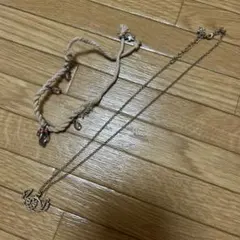 スティッチ　ネックレス　ミニー　ミサンガ