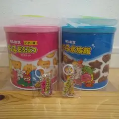 たべっ子どうぶつ　ミニ缶　アクリルキーホルダー