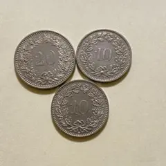 1933年スイス20ラッペンアンティーク 1933年スイス20ラッペンアンティークコイン 1933年スイス20