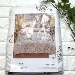 クマとドットのシングルカバー・シーツセット