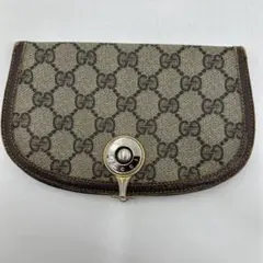 ⭐️GUCCI⭐️グッチ オールドグッチ ポーチ GG柄 ネイビー クラッチ