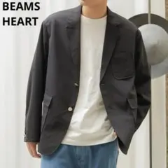 新品【BEAMS HEART】　クールタッチポリエステルトロブレザー　ジャケット