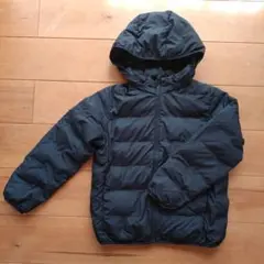 ユニクロキッズ　ウォームパデッドウォッシャブルパーカー　140　黒