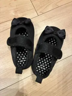 【美品】黒いリボン付きフォーマルシューズ 13.0cm