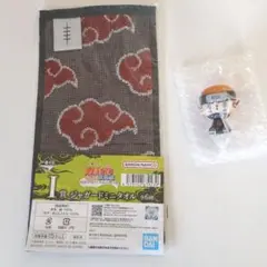 【ナルト】G賞 ちょこのっこフィギュア、Ｉ賞ジャガードミニタオル