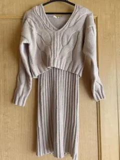 CECIIL McBEE ニットワンピース M セットアップ