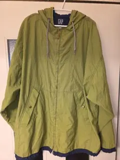 オールドGAP ナイロンジャケット ウグイス色 グリーン XL 90s 紺タグ
