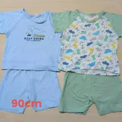 パジャマ まとめ売り夏服 男の子 保育園用 お昼寝 90cm 半袖 半パンのサムネイル