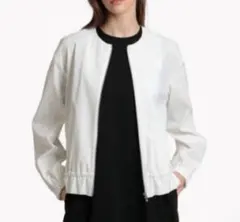 セオリーリュクス　ウールブルゾン 未使用 セオリーリュクス Theory luxe ブルゾン CRISP LINEN KATIA （ブラック